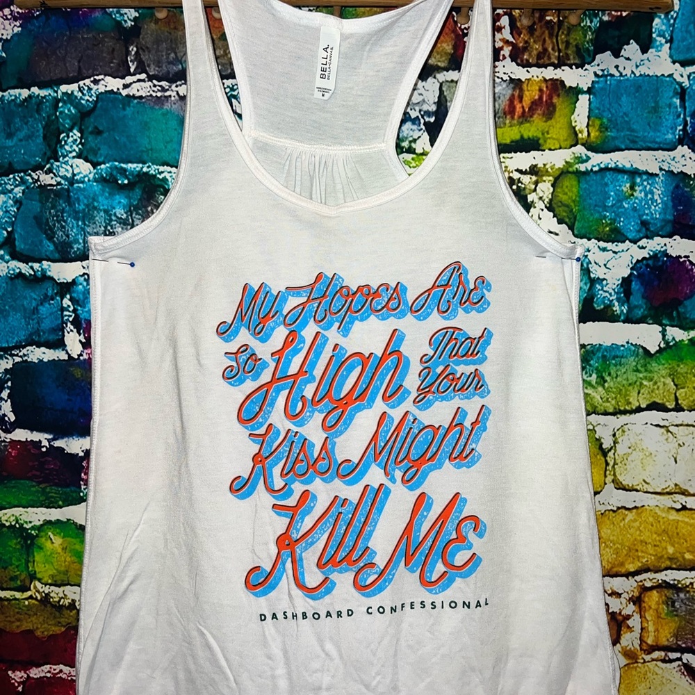 Dashboard Confessional ladies size medium tank top